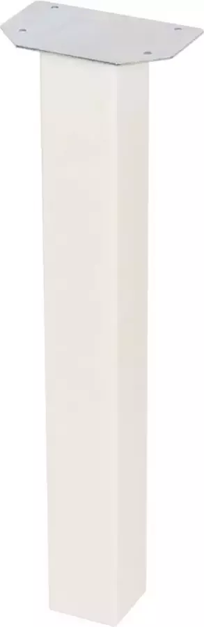 Duraline Meubelpoot Vierkant Wit Hout met FSC Keurmerk 5 5x5 5x42cm 4pp