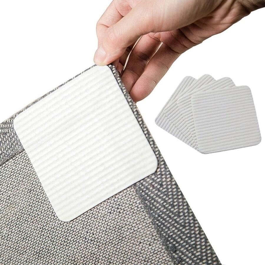 Dussdote Antislipstickers Plakstickers Gemakkelijk te verwijderen Voor tapijten en vloerkleden 8 stuks