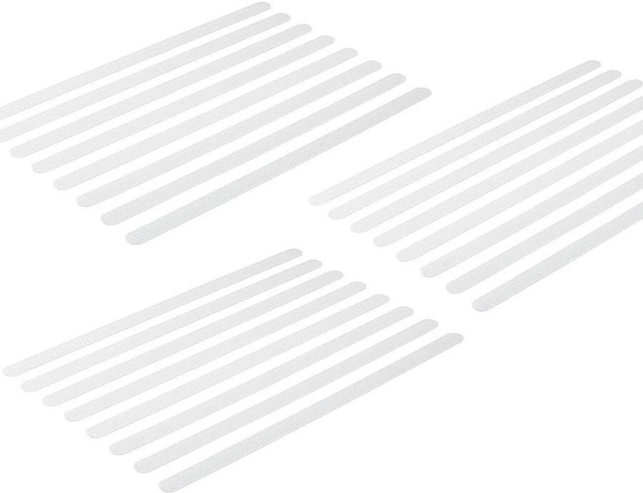 Dussdote Antislipstrips Antislipstickers Veiligheidsstickers voor douchetrappen Antislipstickers voor badkuipen voor douche badkuip traptreden vloeren 2 x 38 cm 24 vellen