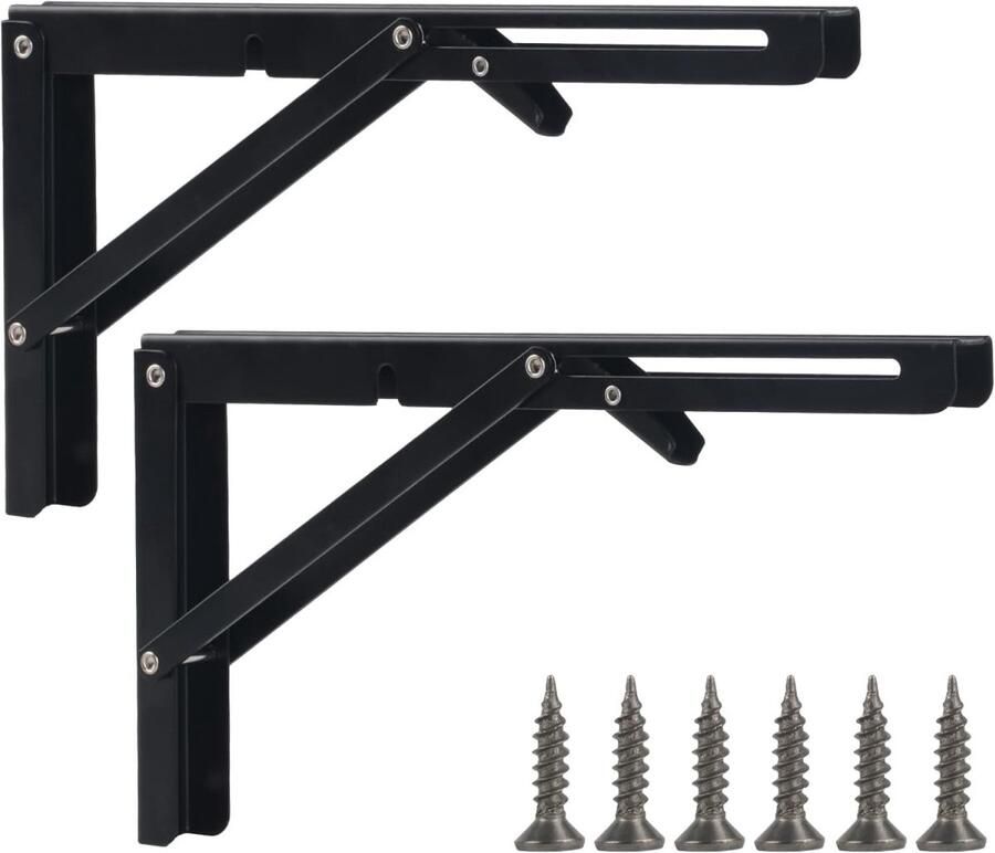 Dussdote Billy Triangle Bracket Plankbeugel Opvouwbaar Keuken Bureau 2 Stuks