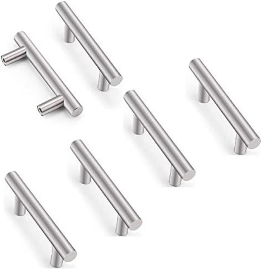 Dussdote Handgreep keukenkastjes Deurgrepen Handgreep Kastgrepen Handgrepen voor deurtjes Meubelaccessoires Handgrepen keukenkastjes Handgrepen Kast Handgreep kast Meubelbeslag Keukengreep deurgreep RVS 100 mm 6 stuks