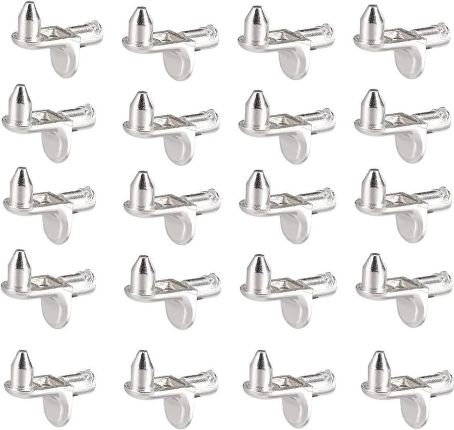 Dussdote Plankdragers L-vormige plankdragers 4 mm plankdragers Geschikt voor keukenkasten boekenkasten kasten meubelkasten 20 stuks