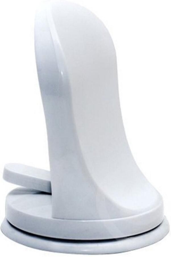 Dussdote Voetenbank Douchevoetenbank met zuignap Eenvoudig te installeren voor badkamers Wit