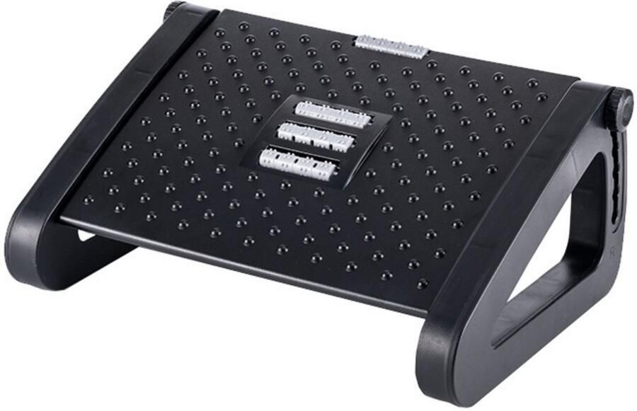 Dussdote Voetenbank Hoogteverstelbaar Antislip Geschikt voor thuiskantoor en reizen Zwart