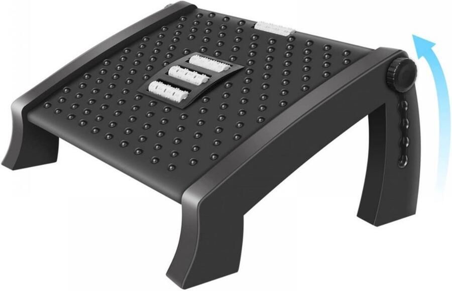 Dussdote Voetenbank Kantoorvoetenbank met massagefunctie Verstelbare hoogte voetenbank Ergonomisch Verlicht been- knie- en rugpijn Geschikt voor kantoor thuis op reis en meer