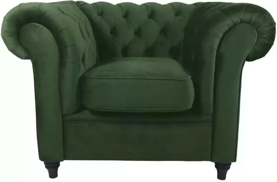 Dutch by HomingXL Fauteuil Giethoorn Kronos fluweel groen 14 1 08 mtr breed