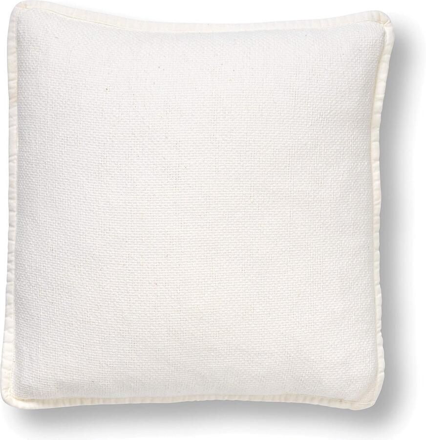 Dutch Decor BOWIE sierkussen 45x45 cm gewassen katoen Snow White wit Inclusief binnenkussen_ Luxe kussens voor woonkamer & bank - Foto 2