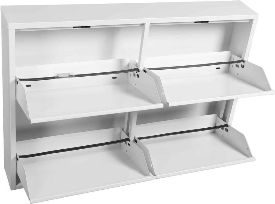 Dutch furniture Schoenenkast Met 2+2 Laden Wit