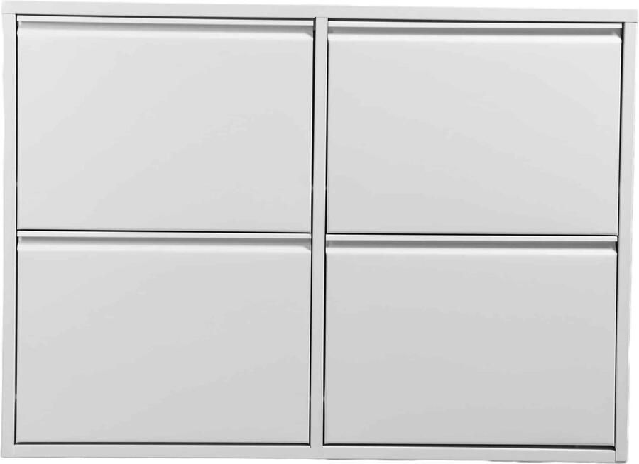 Dutch furniture Schoenenkast Met 2+2 Laden Wit - Foto 2