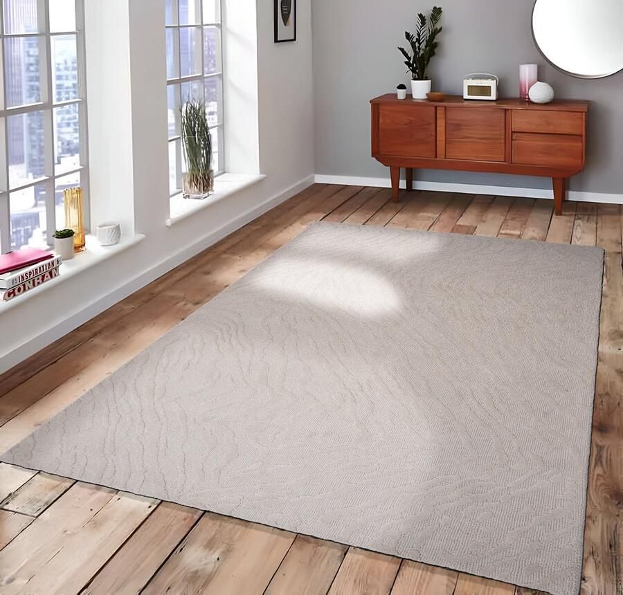 Dutch Lifestyle Atmore Wol Vloerkleed Grijs beige
