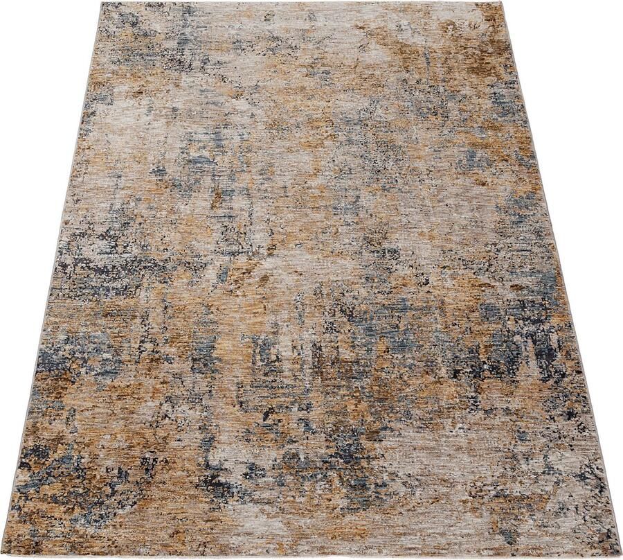 Dutch Lifestyle Matera 3 Blue beige Polyester Vloerkleed Multicolor