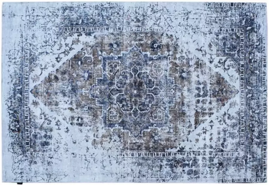 Dutch Lifestyle Durban Genial Polyester Vloerkleed 200x300 cm Blauw