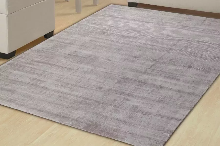 Dutch Lifestyle Milan Koning Viscose Vloerkleed 160x230 cm Grijs - Foto 2