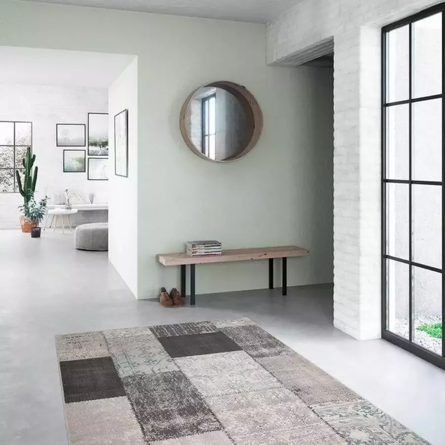 Dutch-lifestyle Vloerkleed Milano zwart blauw 80x150cm