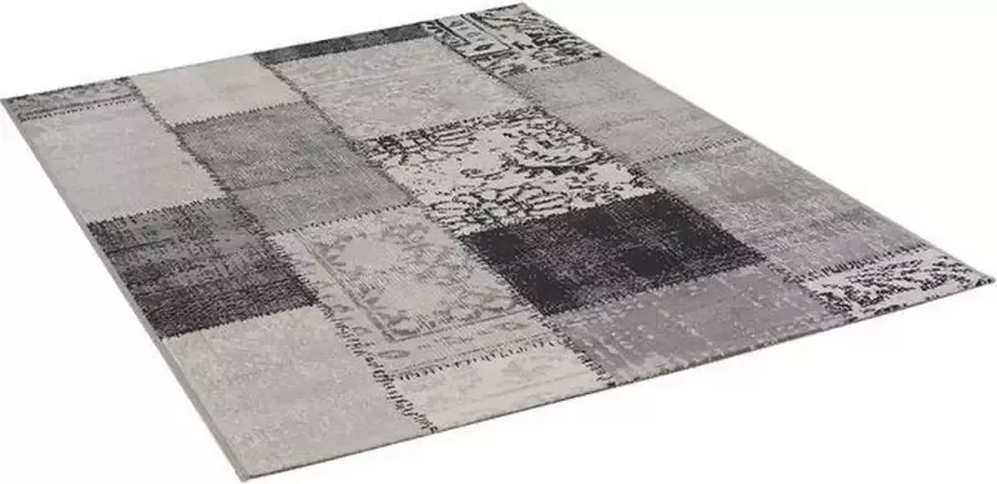 Dutch-lifestyle Vloerkleed Milano zwart grijs 160x230cm