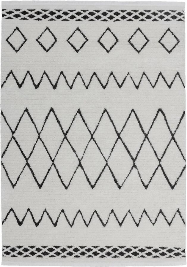 Dutch XXL Berber Vloerkleed Tapijt Agadir Etnisch Zwart 120x170 cm