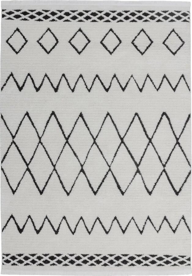 Dutch XXL Berber Vloerkleed Tapijt Agadir Etnisch Zwart 200x290 cm