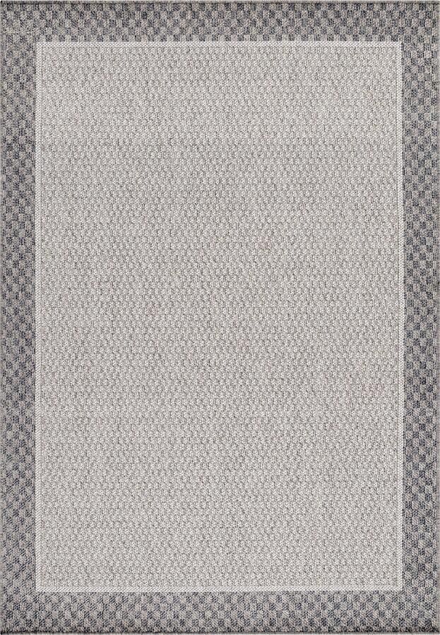 Dutch XXL Buitenkleed Aruba Raster Crème 240x340 cm Buitentapijt Tuintapijt