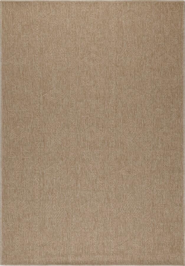 Dutch XXL Buitenkleed Dhaka Geometrisch Beige 240x340 cm Buitentapijt Tuintapijt