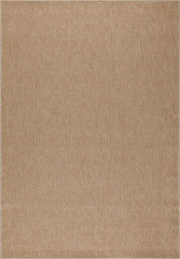 Dutch XXL Buitenkleed Dhaka Geometrisch Beige 240x340 cm Buitentapijt Tuintapijt - Foto 4