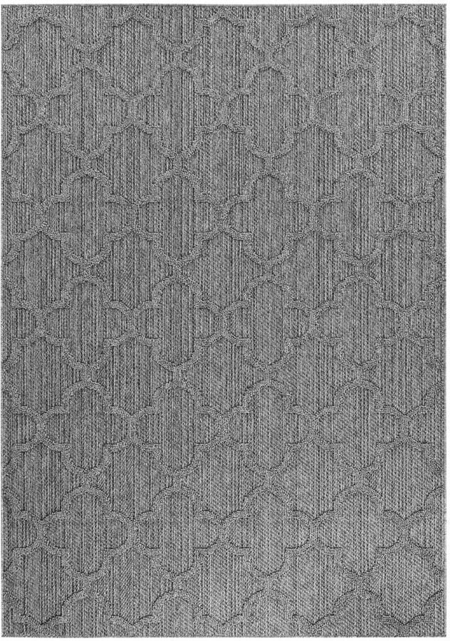 Dutch XXL Buitenkleed Patara Geometrisch Grijs 160x230 cm Buitentapijt Tuintapijt