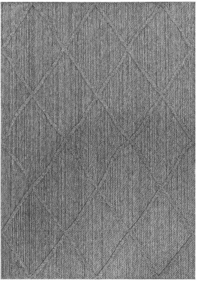 Dutch XXL Buitenkleed Patara Geometrisch Grijs 160x230 cm Buitentapijt Tuintapijt - Foto 2