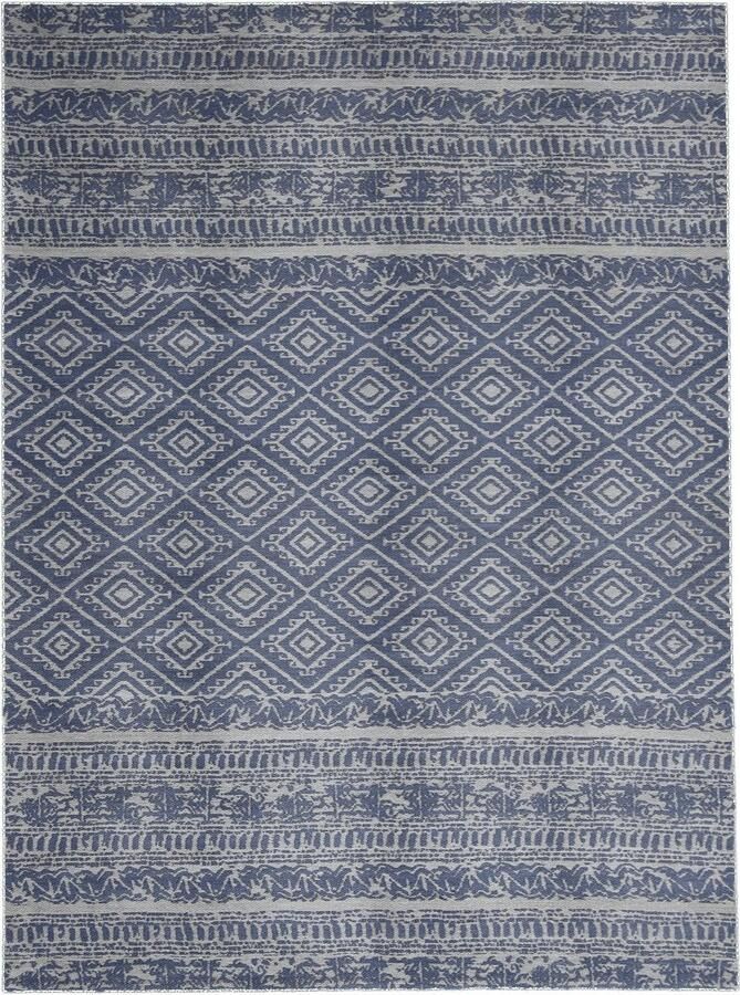 Dutch XXL Buitenkleed Sunny Ruiten Lichtblauw 120x170 cm Buitentapijt Tuintapijt