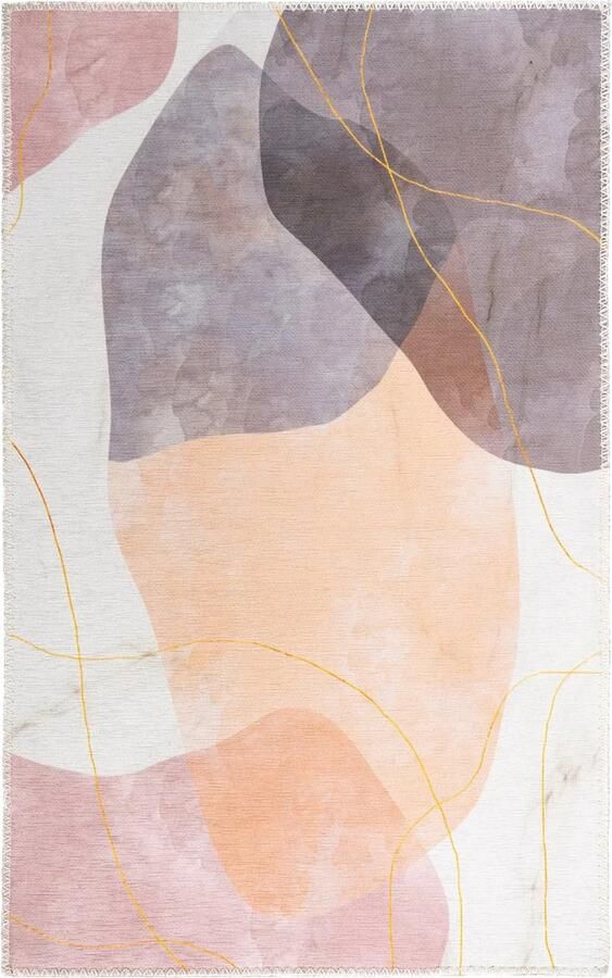 Dutch XXL Design Vloerkleed Tapijt Picassa Abstract Multikleur 80x150 cm