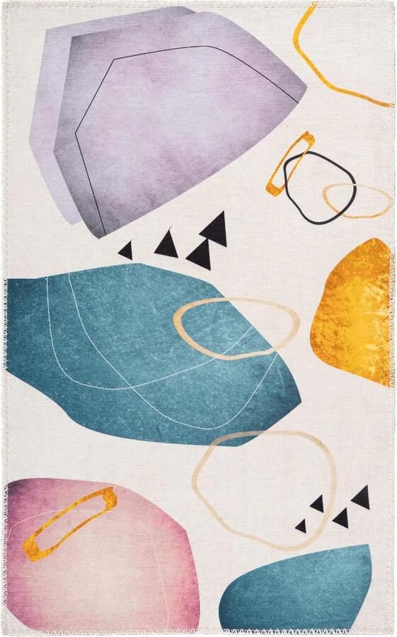 Dutch XXL Design Vloerkleed Tapijt Picassa Creatief Multikleur 160x230 cm