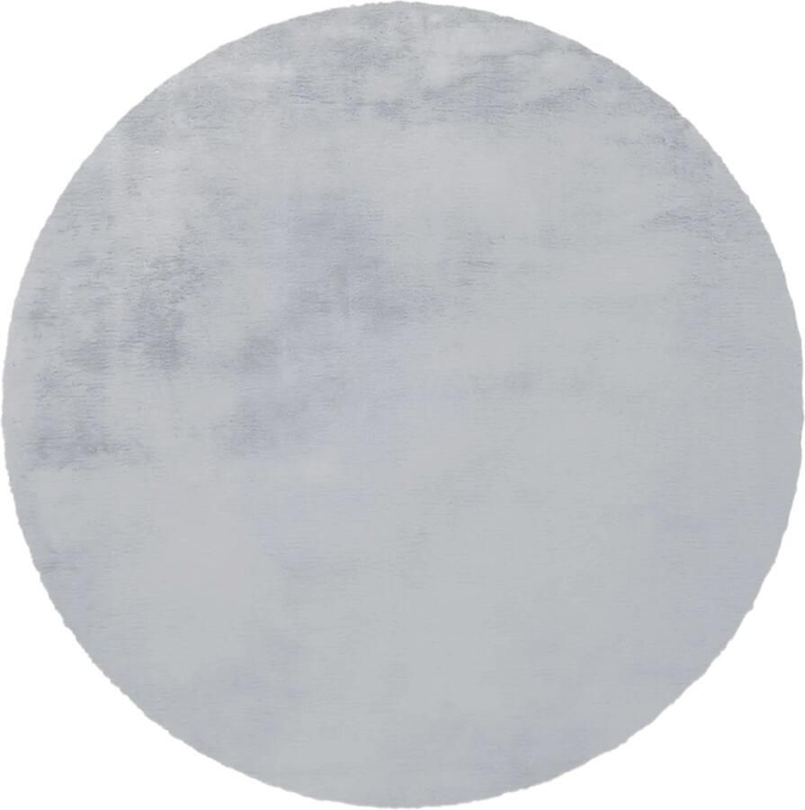 Dutch XXL Fluffy Vloerkleed Tapijt Rabbit Effen Grijs Blauw 180x280 cm