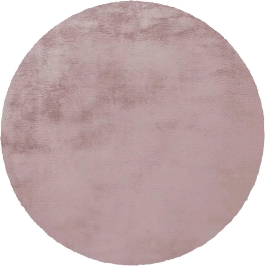 Dutch XXL Fluffy Vloerkleed Tapijt Rabbit Effen Roze 80x150 cm