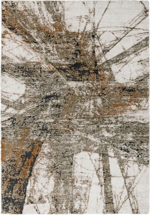 Dutch XXL Hoogpolig Vloerkleed Tapijt Firenze Abstract Groen 140x200 cm