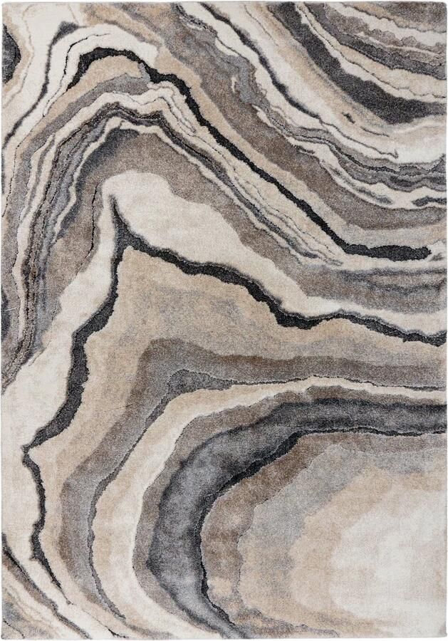 Dutch XXL Hoogpolig Vloerkleed Tapijt Firenze Geoden Grijs 200x290 cm