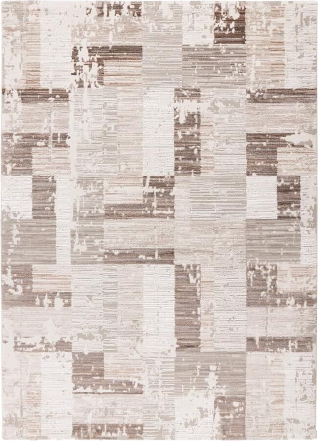 Dutch XXL Lyon Laagpolig Vloerkleed Taupe Hoogwaardige Kwaliteit 200x290 cm