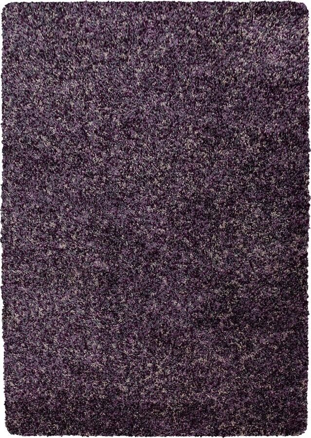 Dutch XXL Shaggy Enjoy Hoogpolig Vloerkleed Lila Verfijnde Kwaliteit 80x250 cm