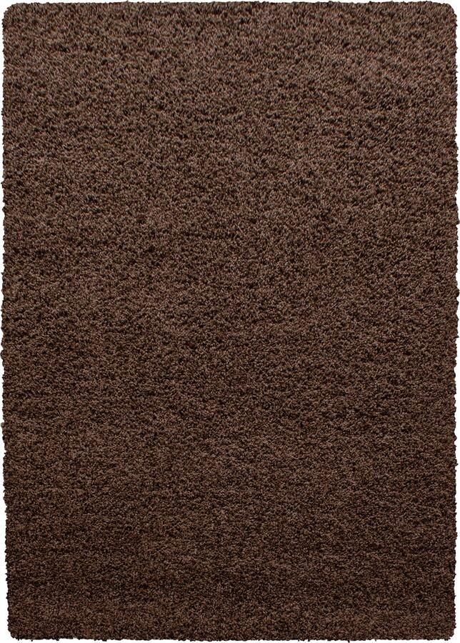 Dutch XXL Shaggy Life Hoogpolig Vloerkleed Brown Verfijnde Kwaliteit 100x200 cm