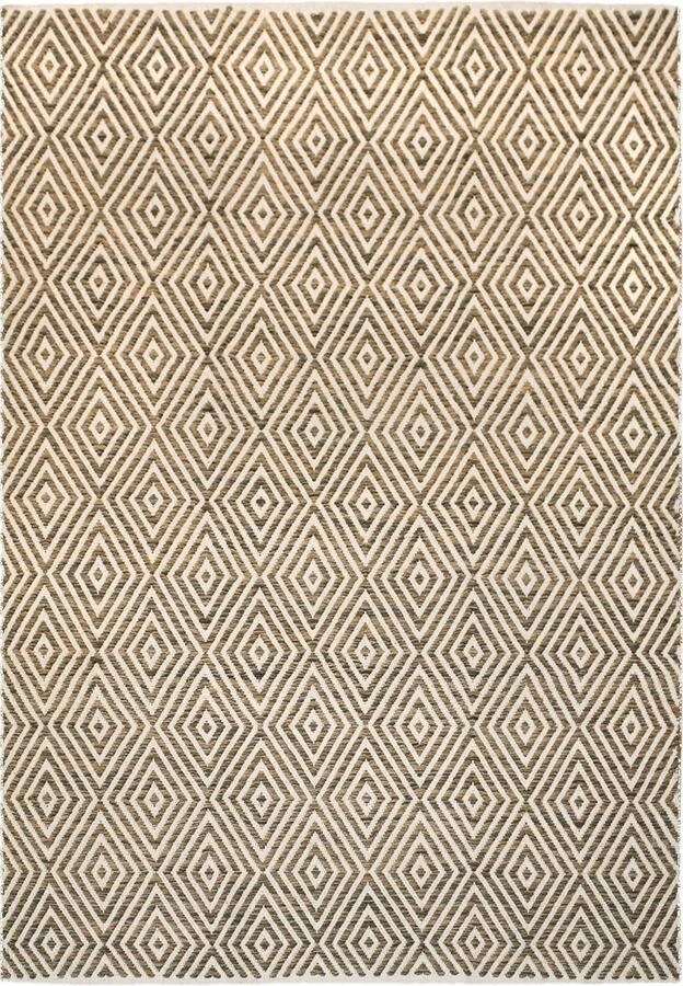 Dutch XXL Laagpolig Vloerkleed Tapijt Aperitif Diamanten Beige Bruin 80x150 cm