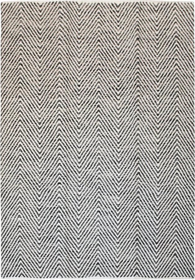 Dutch XXL Laagpolig Vloerkleed Tapijt Aperitif Visgraat Grijs 80x150 cm