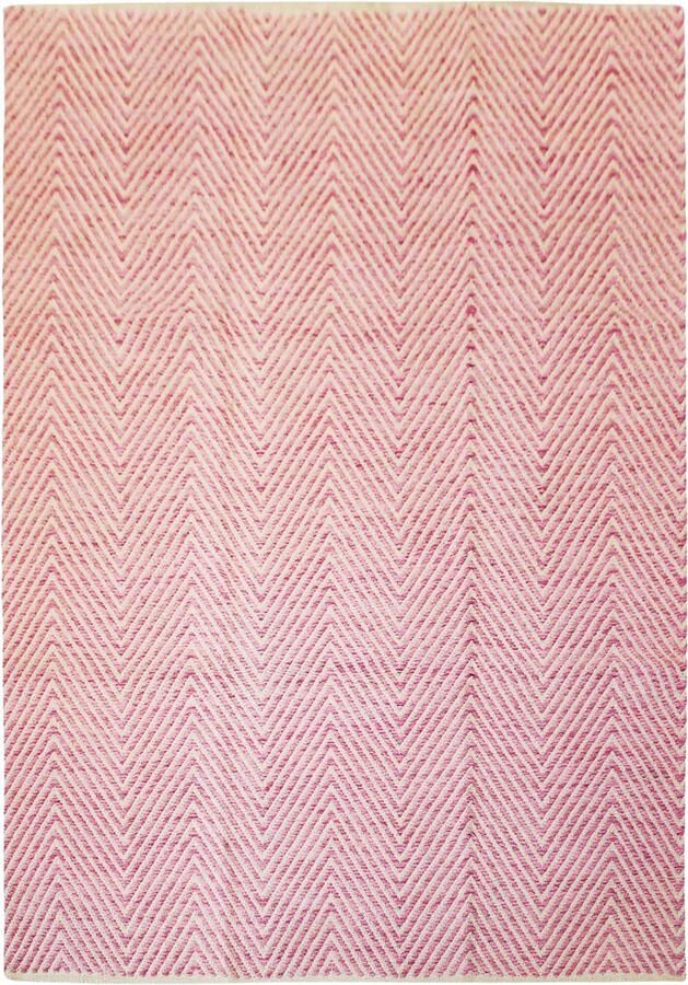 Dutch XXL Laagpolig Vloerkleed Tapijt Aperitif Visgraat Roze 120x170 cm