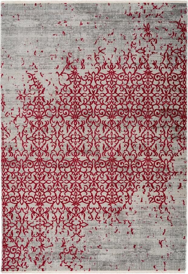 Dutch XXL Laagpolig Vloerkleed Tapijt Baroque Ornamenteel Rood 200x290 cm