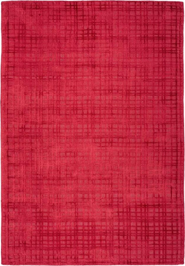 Dutch XXL Laagpolig Vloerkleed Tapijt Karma Blokken Rood 200x290 cm