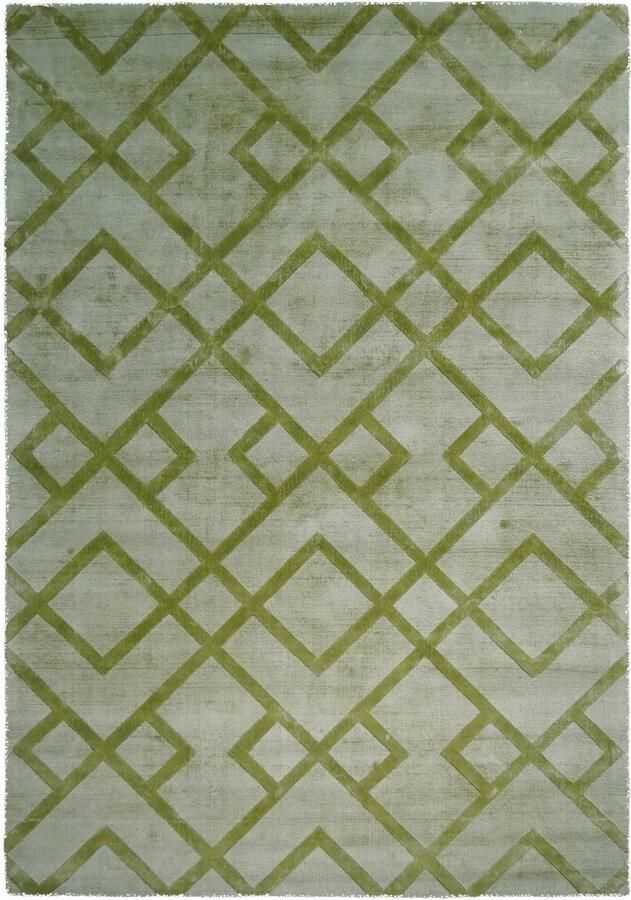 Dutch XXL Laagpolig Vloerkleed Tapijt Luxury Geometrisch Groen 160x230 cm