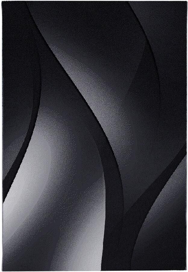 Dutch XXL Plus Laagpolig Vloerkleed Black Verfijnde Kwaliteit 120x170 cm