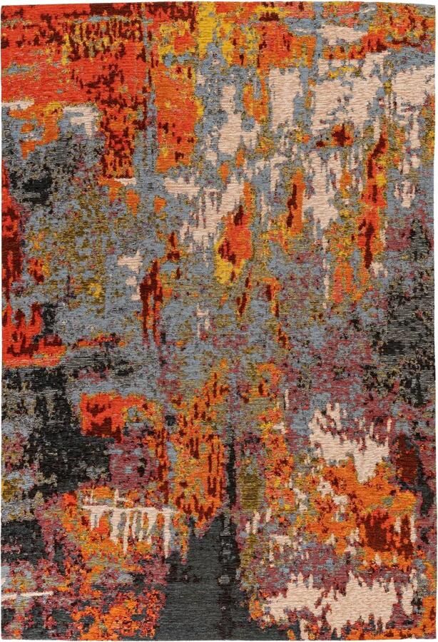 Dutch XXL Laagpolig Vloerkleed Tapijt Primavera Abstract Multi Rood 80x150 cm