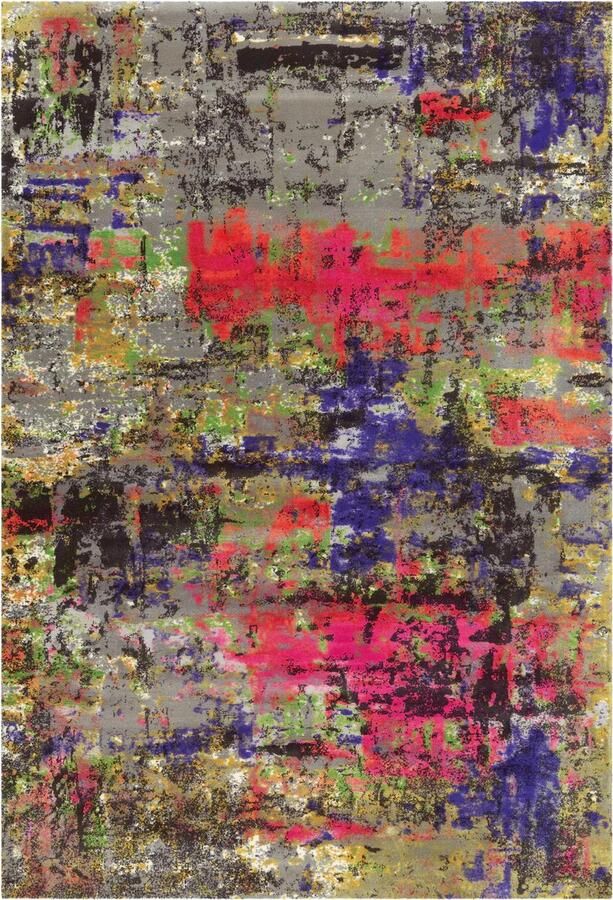 Dutch XXL Laagpolig Vloerkleed Tapijt Vin Abstract Multikleur 120x181 cm