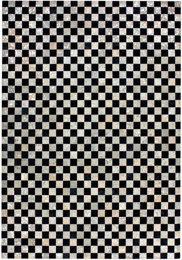 Kayoom Beige Wit Zwart-Wit vloerkleed 200x290 cm Symmetrisch patroon Modern