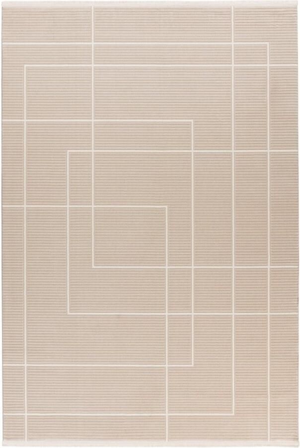 Dutch XXL Elif Hoogpolig Vloerkleed Beige Hoogwaardige Kwaliteit 200x290 cm