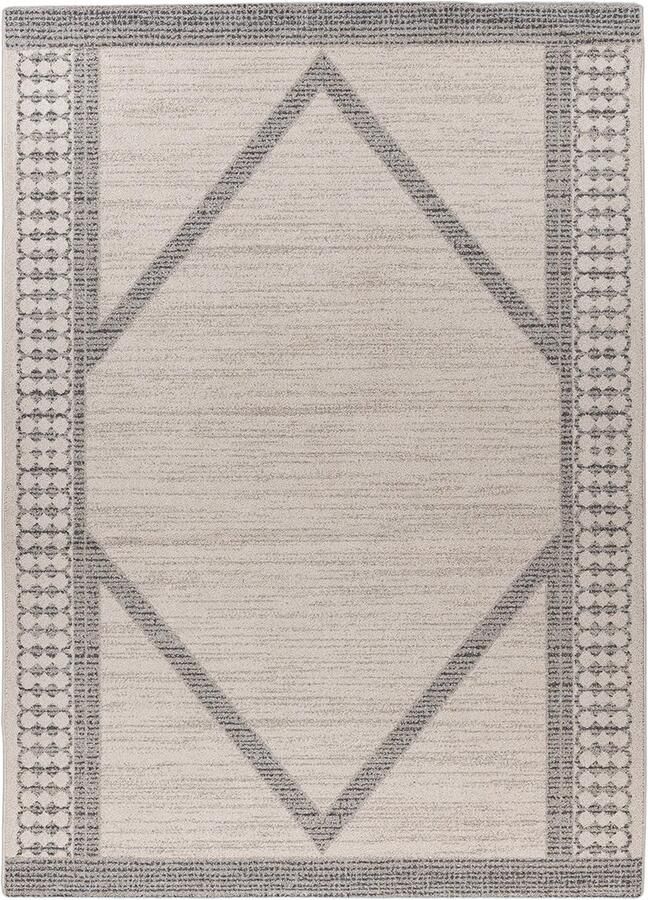 Dutch XXL Modern Vloerkleed Tapijt Gene Geometrisch Beige Blauw 160x230 cm