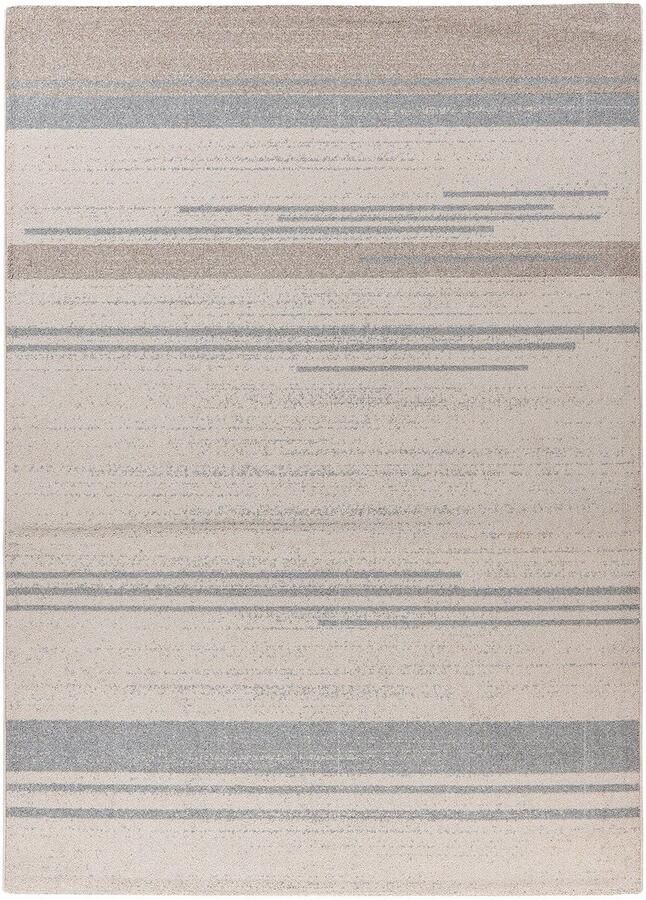 Dutch XXL Modern Vloerkleed Tapijt Gene Lijnen Crème Blauw 80x150 cm