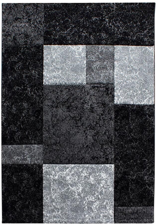 Dutch XXL Hawaii Hoogpolig Vloerkleed Black Verfijnde Kwaliteit 160x230 cm